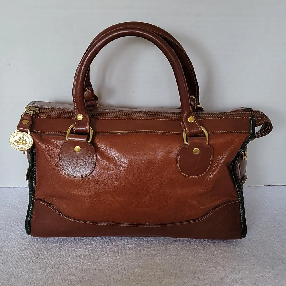 Brahmin vintage brown leather handbag - Picture 1 of 16